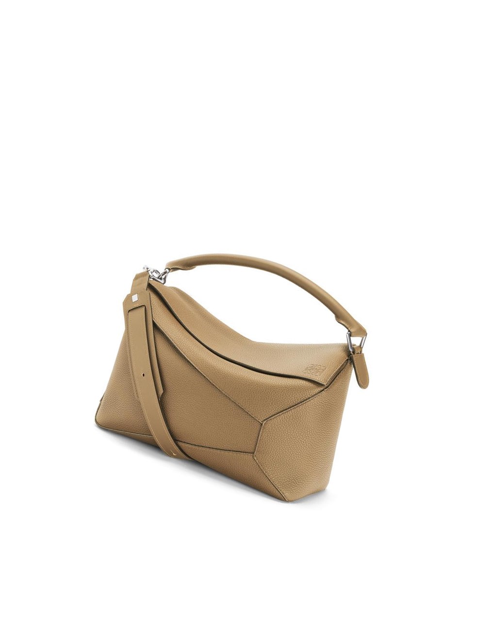 Loewe Large Puzzle Edge bag in grained calfskin Azules | TIHQD-5732