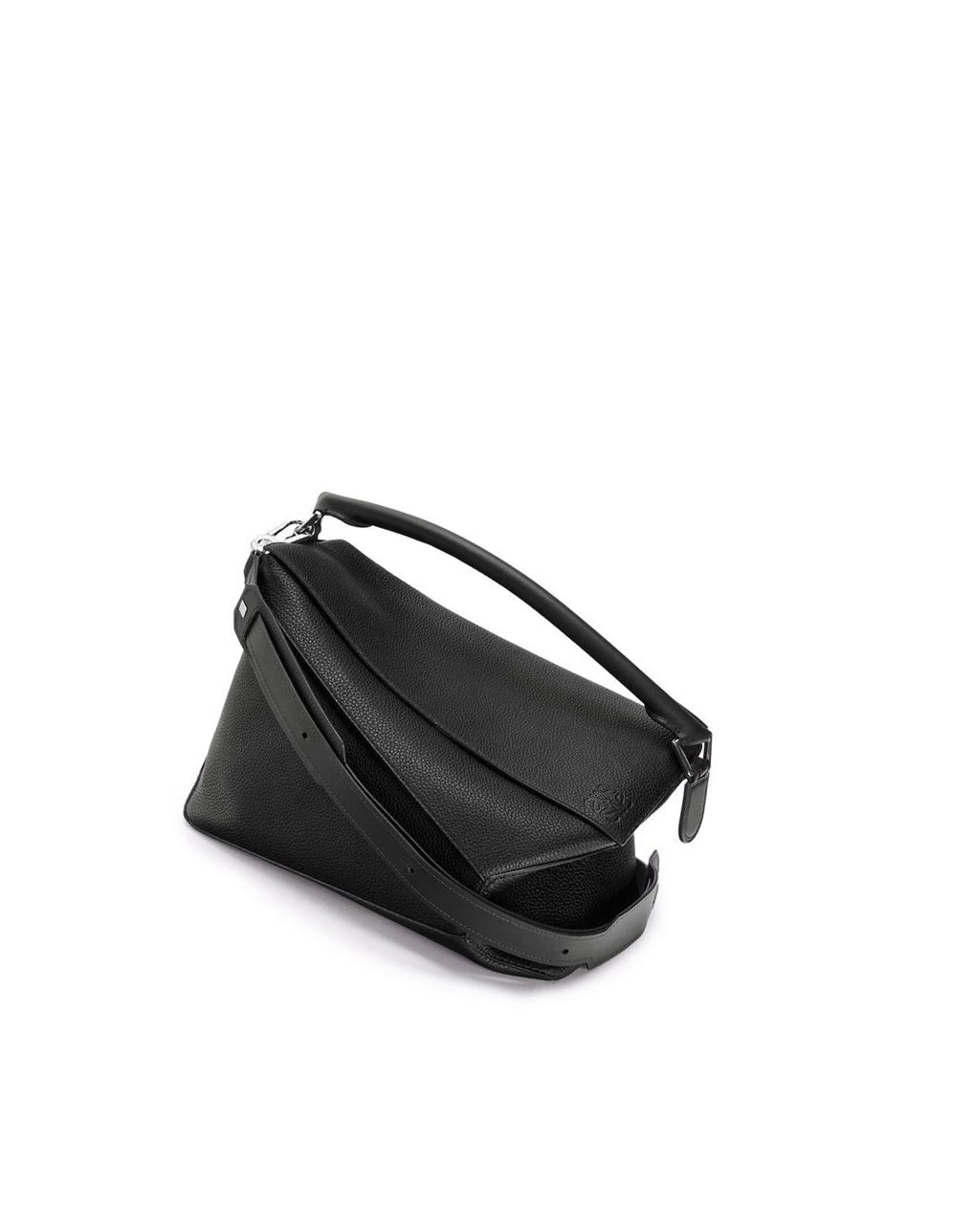 Loewe Large Puzzle Edge bag in grained calfskin Negros | YRPIM-4563
