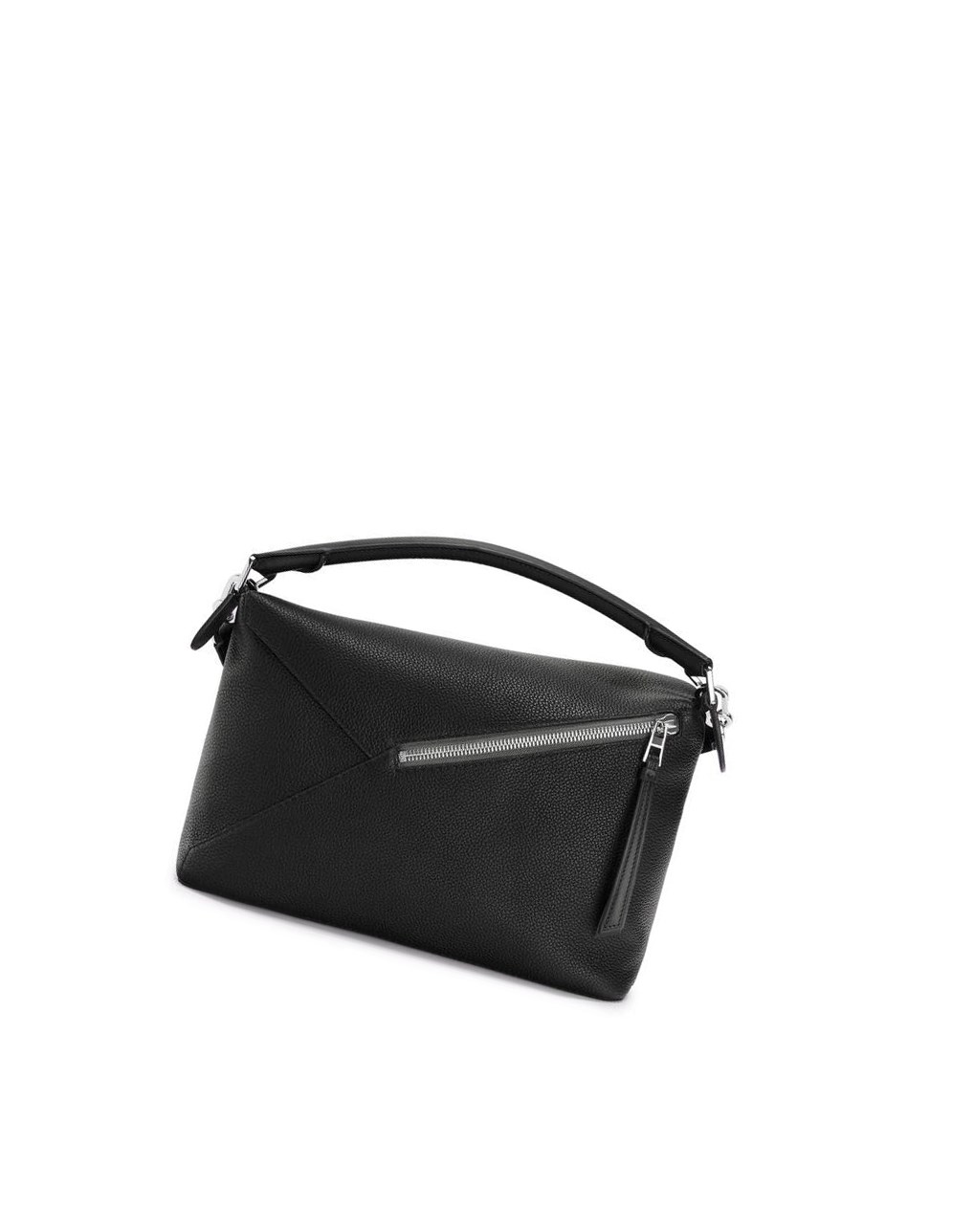 Loewe Large Puzzle Edge bag in grained calfskin Negros | YRPIM-4563