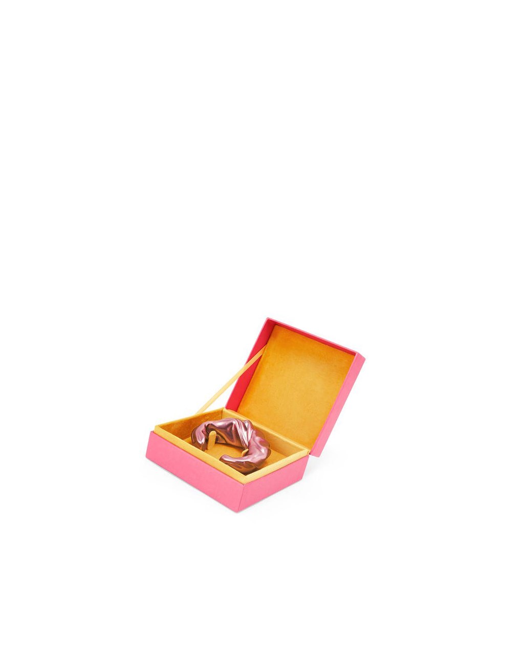 Loewe Large nappa twist cuff in sterling silver Rosas Claro | BNLWH-9671