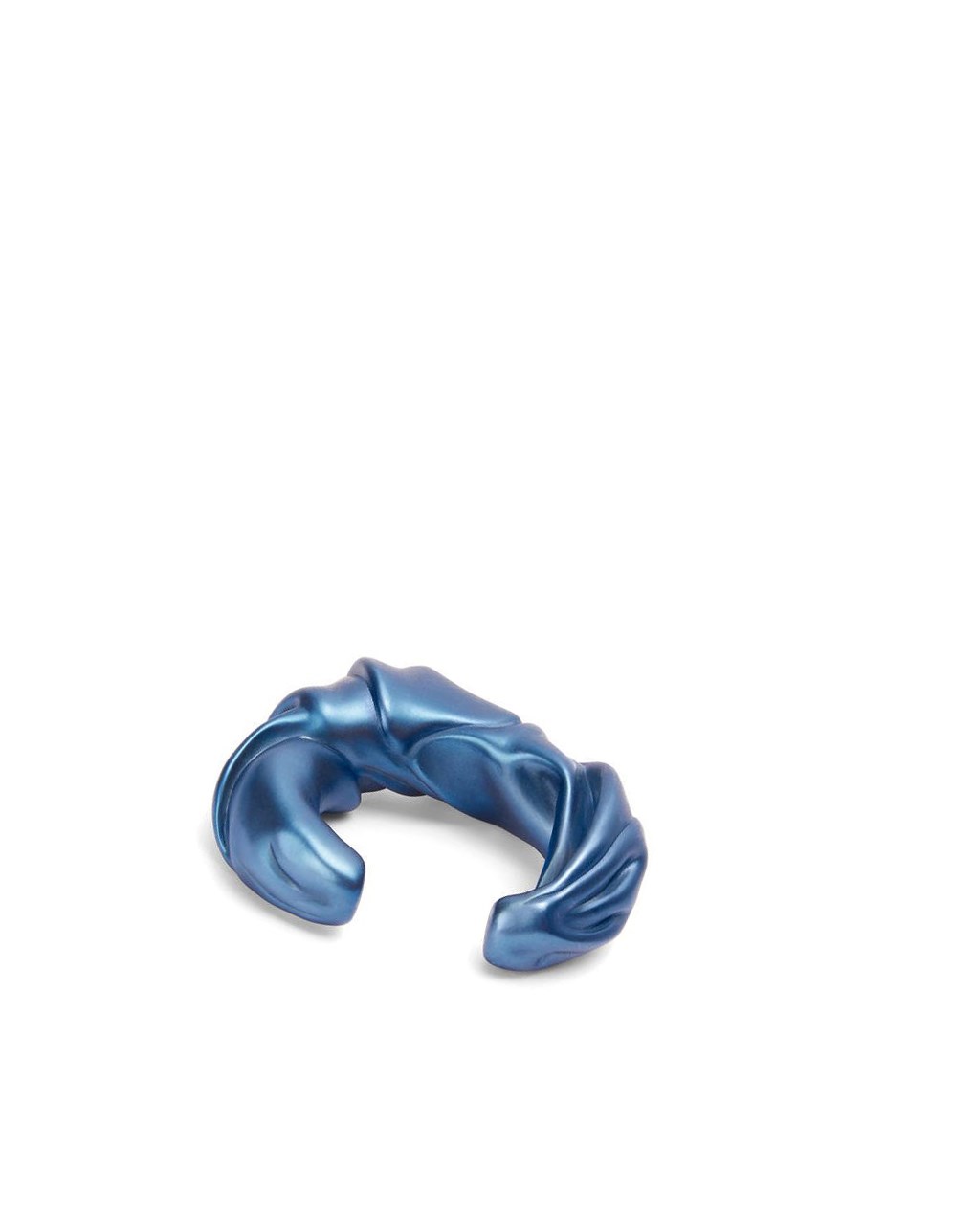Loewe Large nappa twist cuff in sterling silver Azules | LMXDK-3640