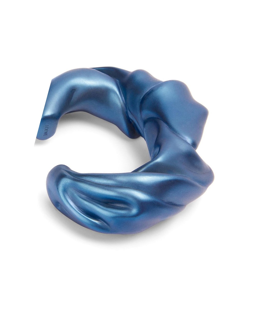 Loewe Large nappa twist cuff in sterling silver Azules | LMXDK-3640