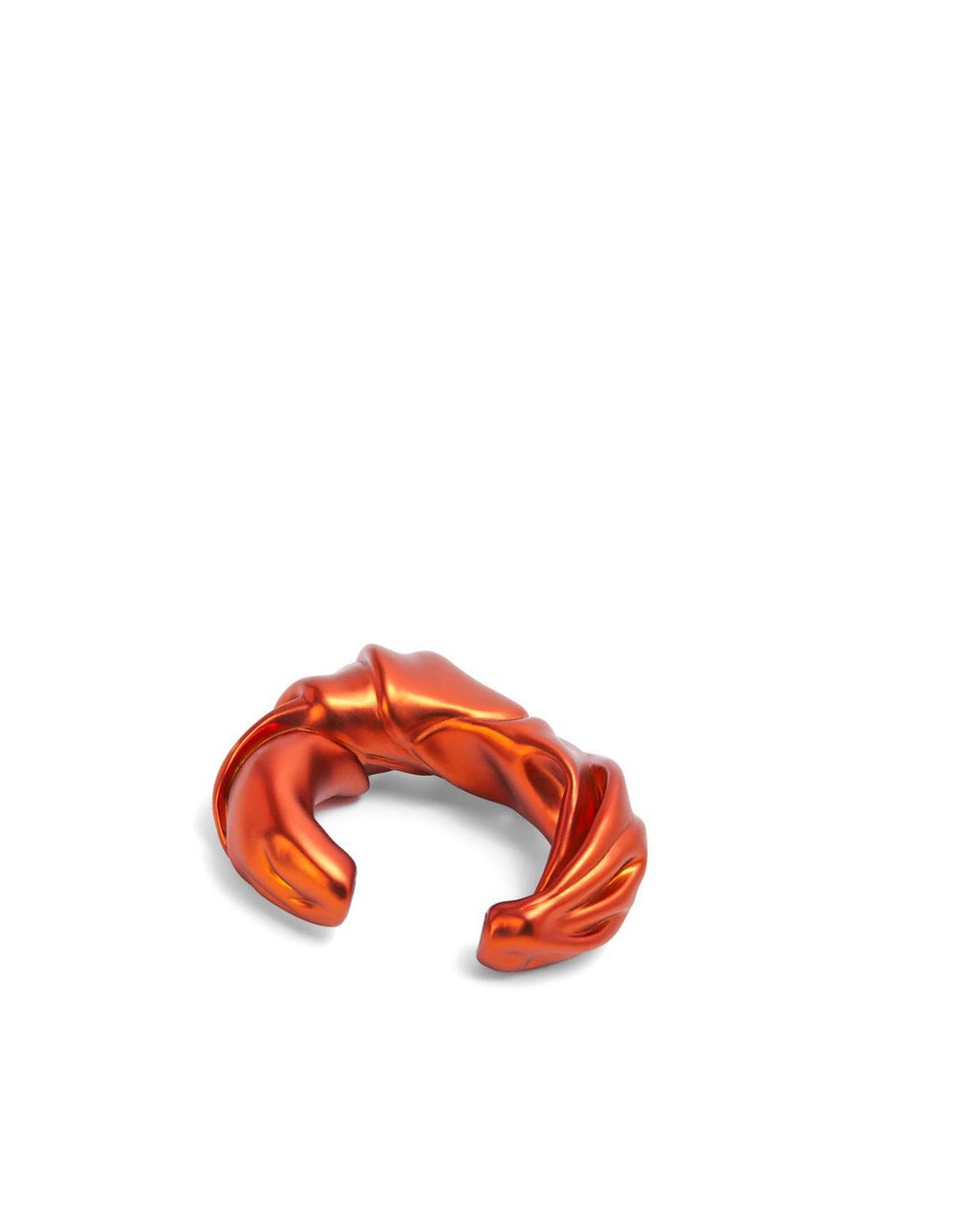 Loewe Large nappa twist cuff in sterling silver Rojos Naranjas | TVIBA-6754