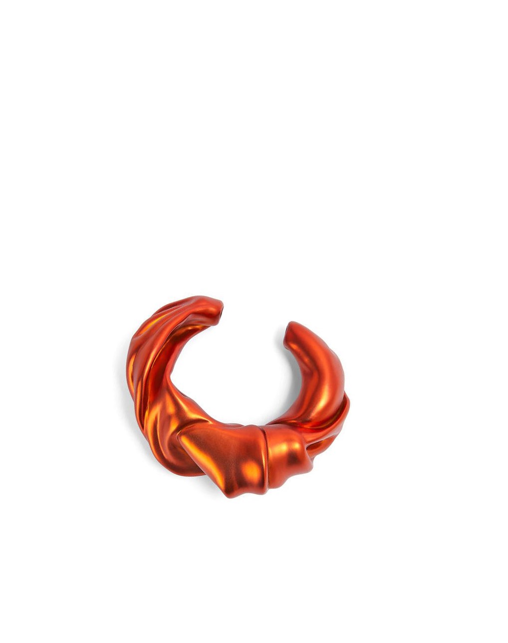 Loewe Large nappa twist cuff in sterling silver Rojos Naranjas | TVIBA-6754