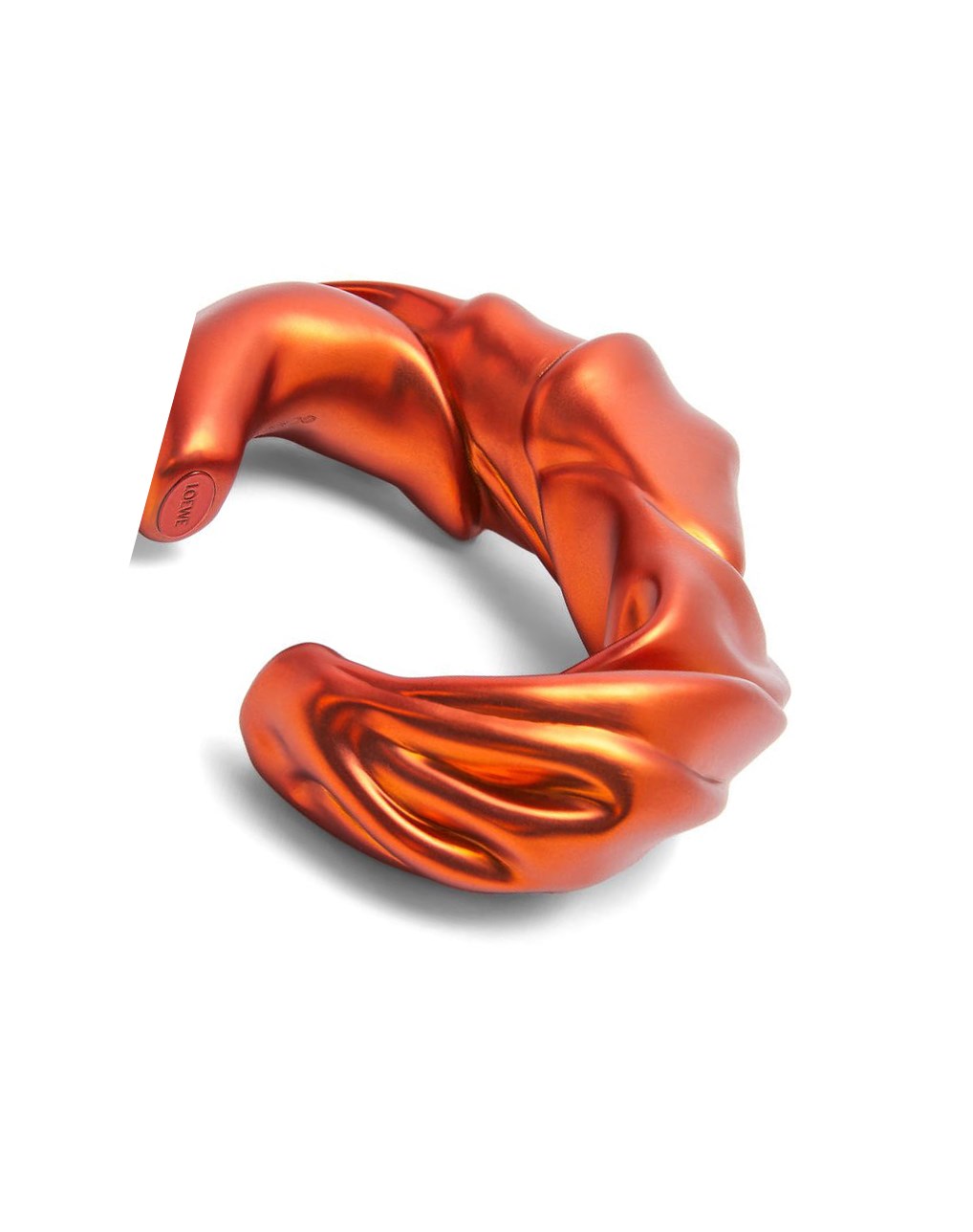Loewe Large nappa twist cuff in sterling silver Rojos Naranjas | TVIBA-6754