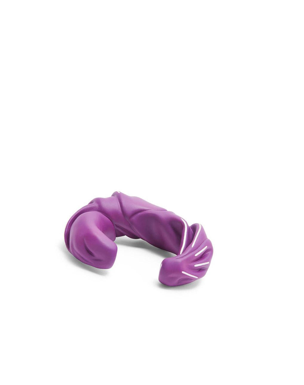 Loewe Large nappa twist cuff in sterling silver Fucsia | URQYX-1897