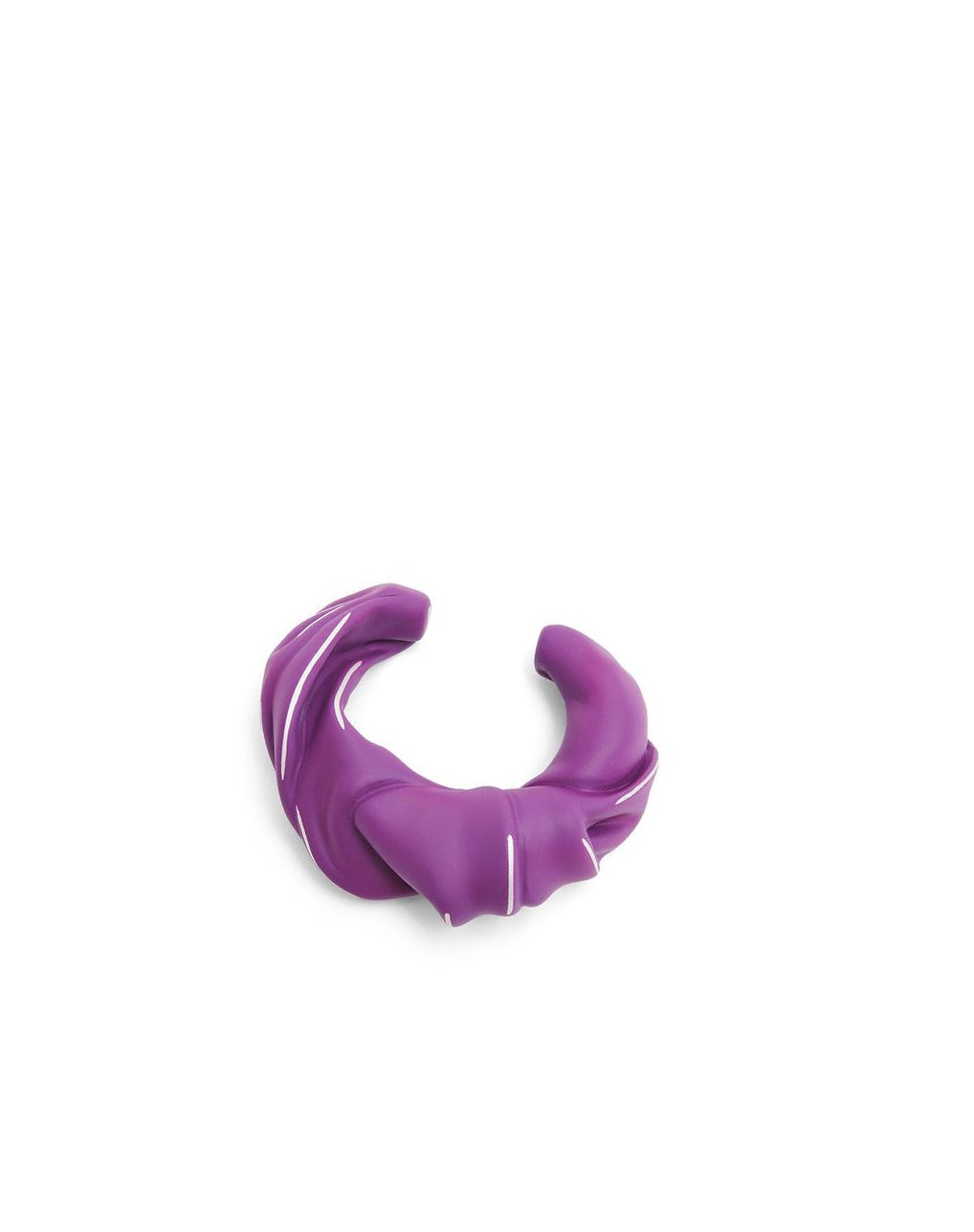 Loewe Large nappa twist cuff in sterling silver Fucsia | URQYX-1897