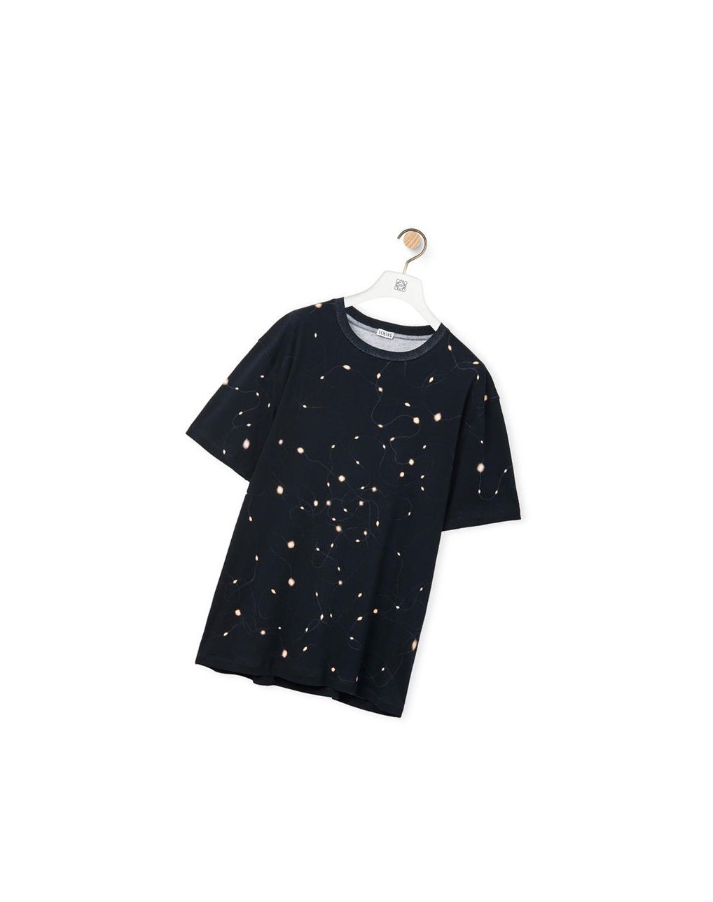 Loewe Lights print T-shirt in cotton Negros | PVJHR-6927
