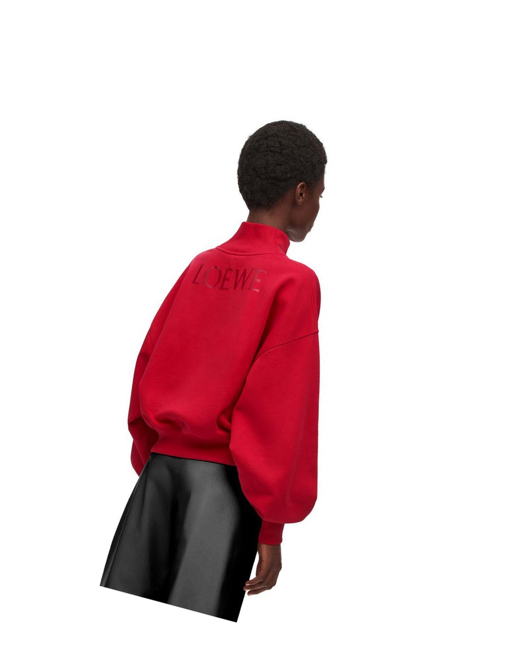 Loewe Loewe lips sweatshirt in cotton Rojos | KYMIU-6978