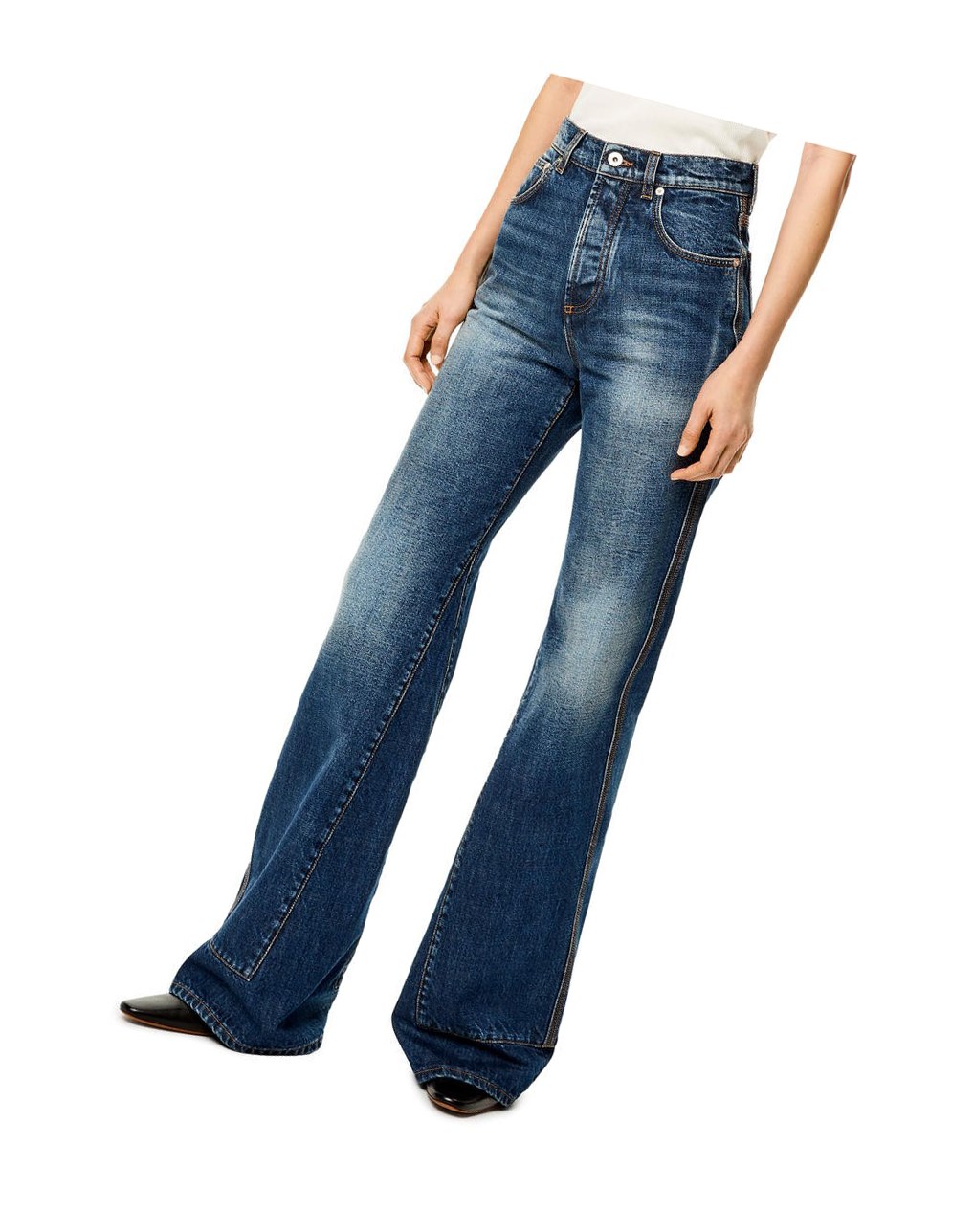 Loewe Logo jeans in denim Washed Denim | IKQVW-7280
