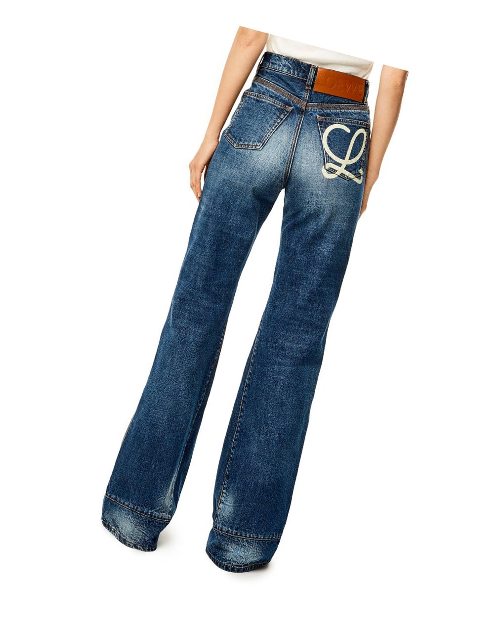 Loewe Logo jeans in denim Washed Denim | IKQVW-7280