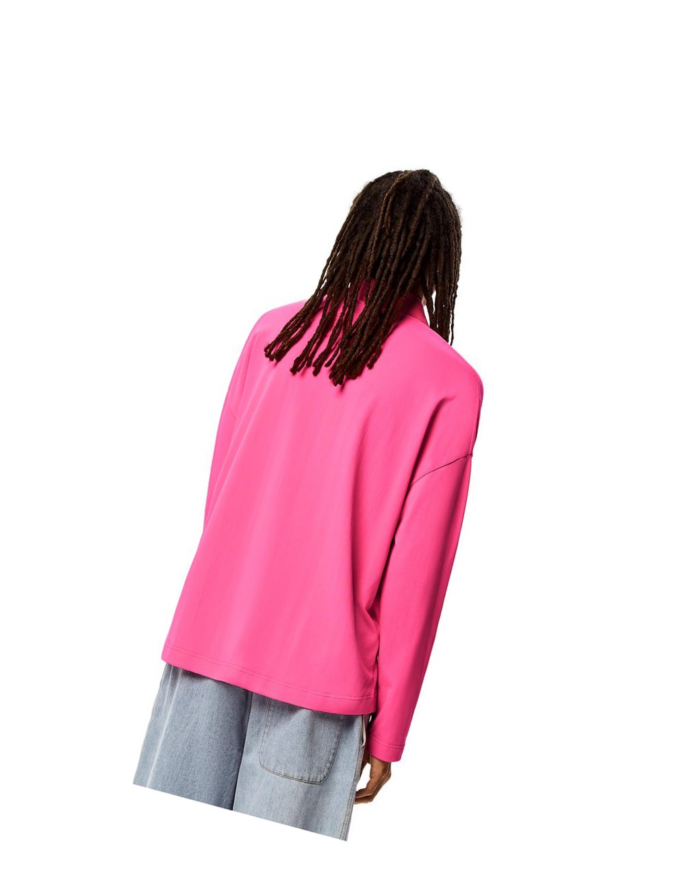 Loewe Long sleeve polo top in polyamide Rosas | URZWX-5943
