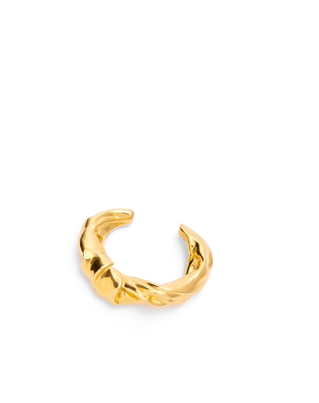 Loewe Medium nappa twist cuff in sterling silver Dorados | IRPTA-7609