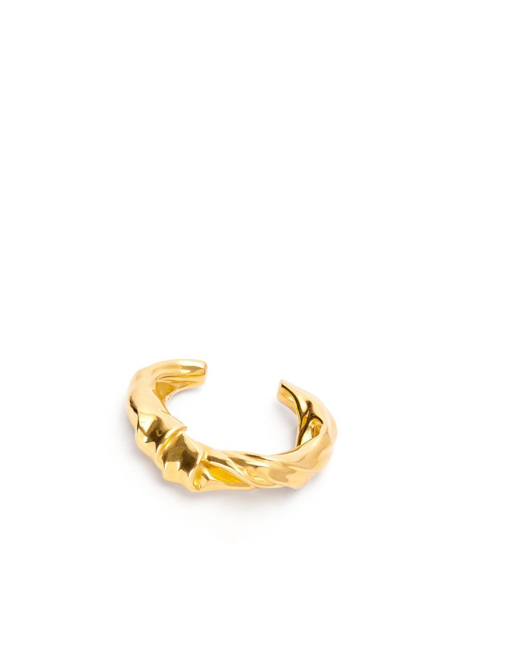 Loewe Medium nappa twist cuff in sterling silver Dorados | IRPTA-7609