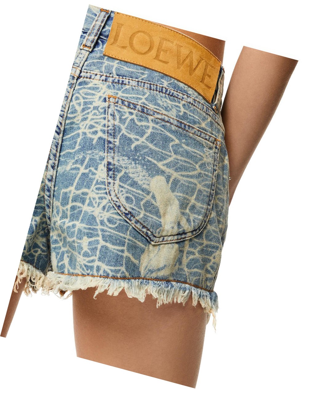Loewe Mermaid shorts in denim Azules | NEHAP-9136