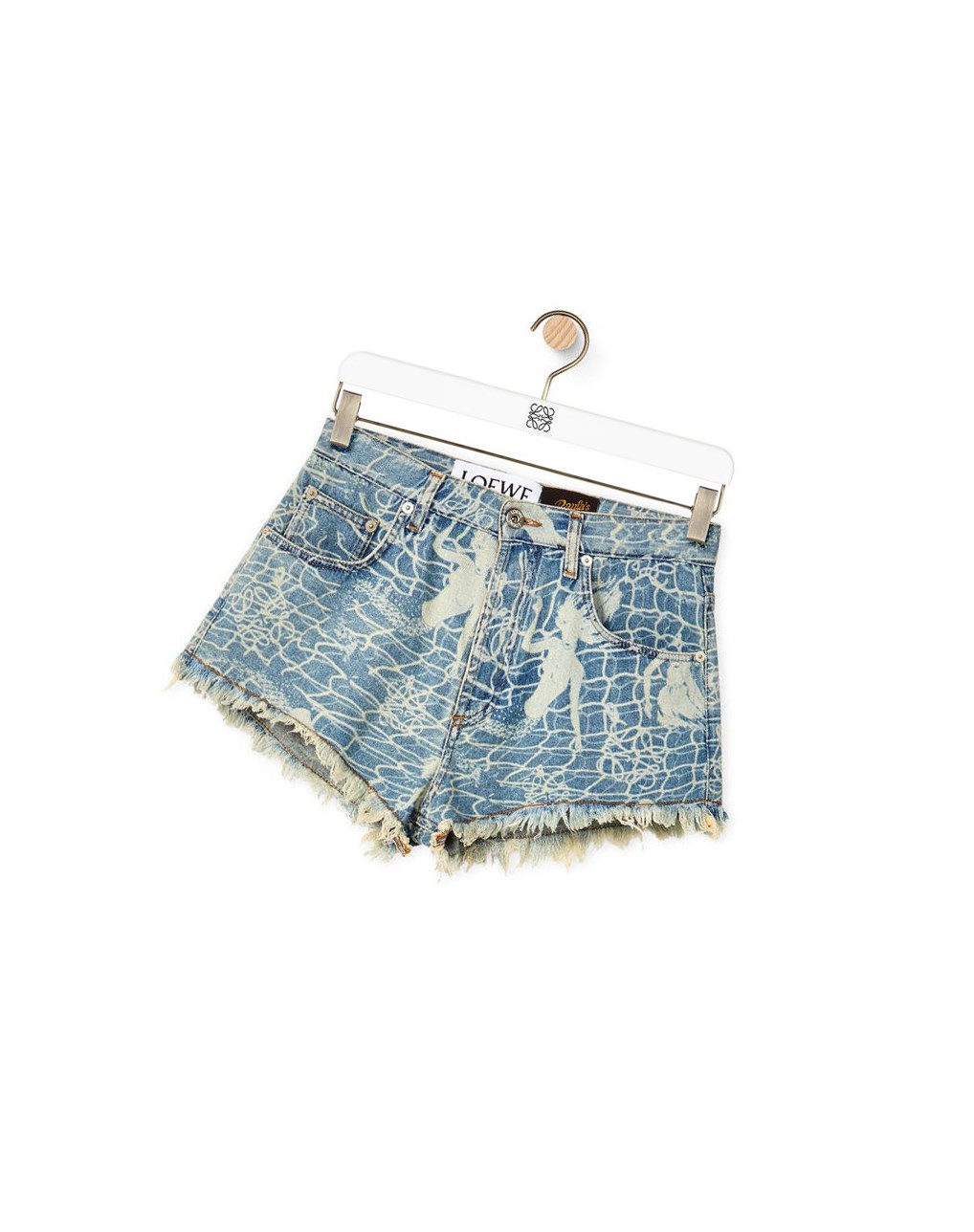 Loewe Mermaid shorts in denim Azules | NEHAP-9136