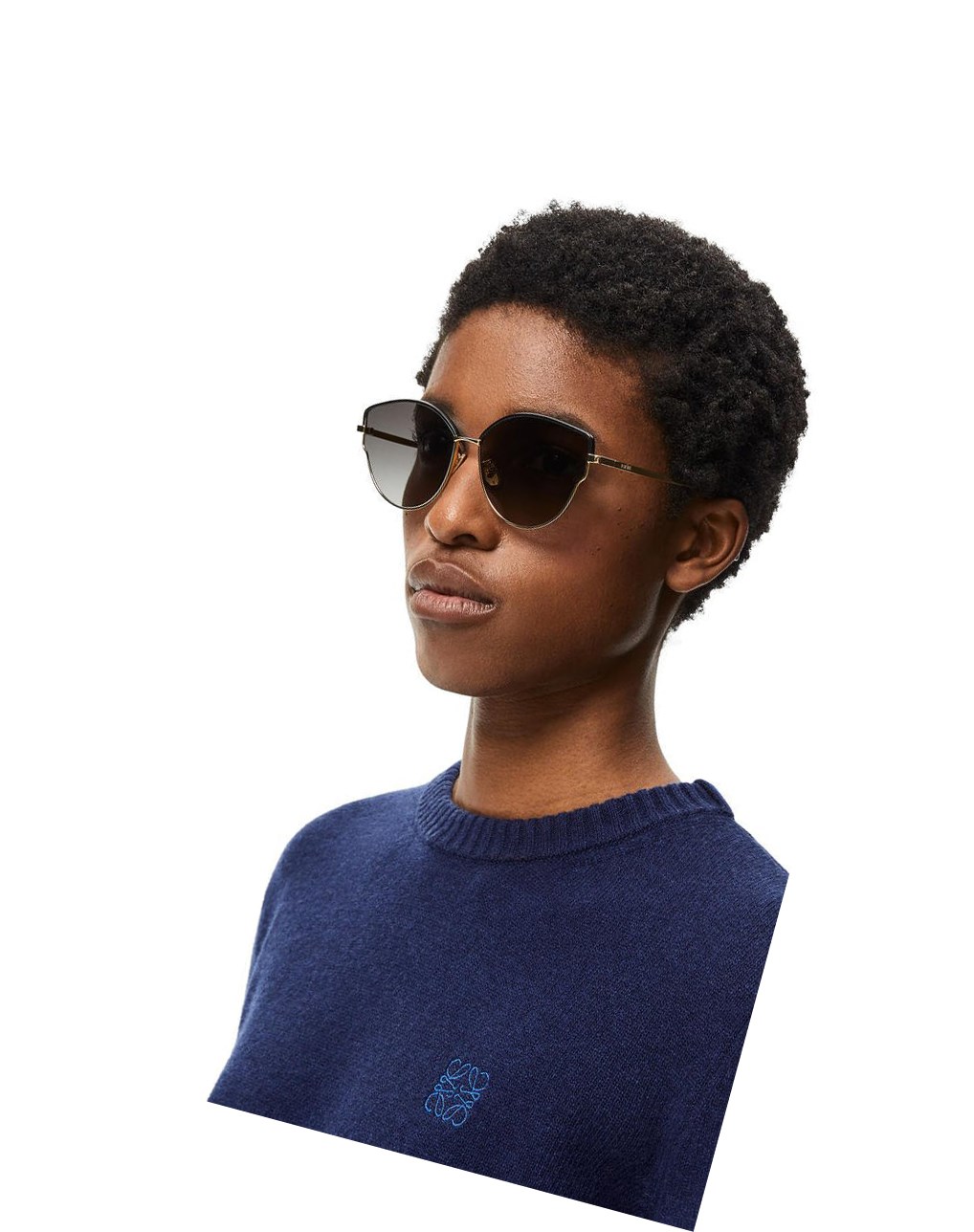 Loewe Metal butterfly sunglasses Grises | HLPEK-0856