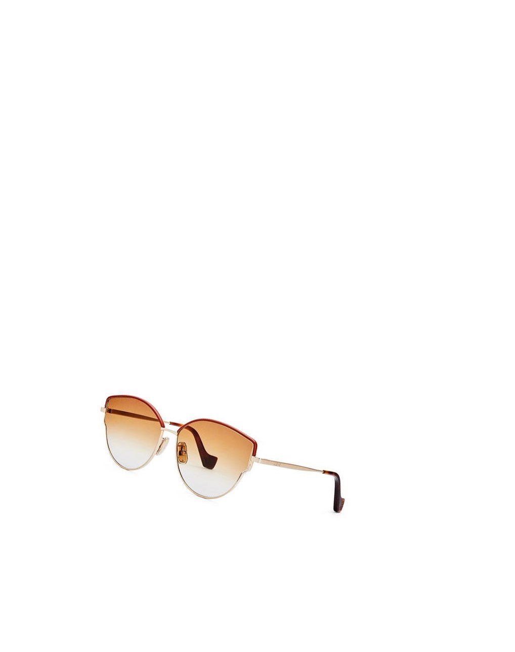 Loewe Metal butterfly sunglasses Marrom Rosas Dorados | HNGBM-3207