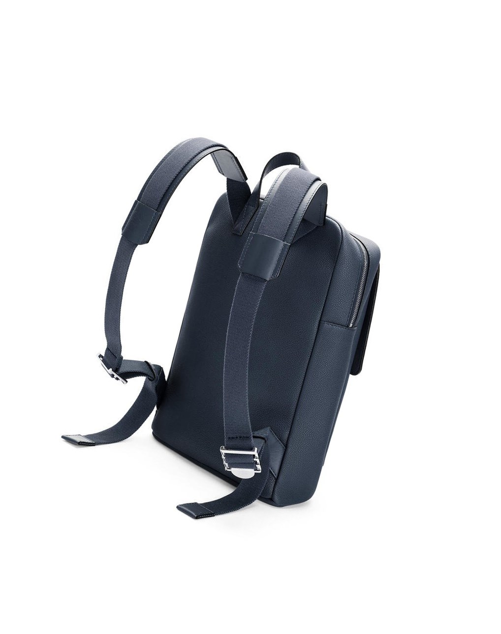 Loewe Military Backpack in soft grained calfskin Ocean | PJBHY-8341