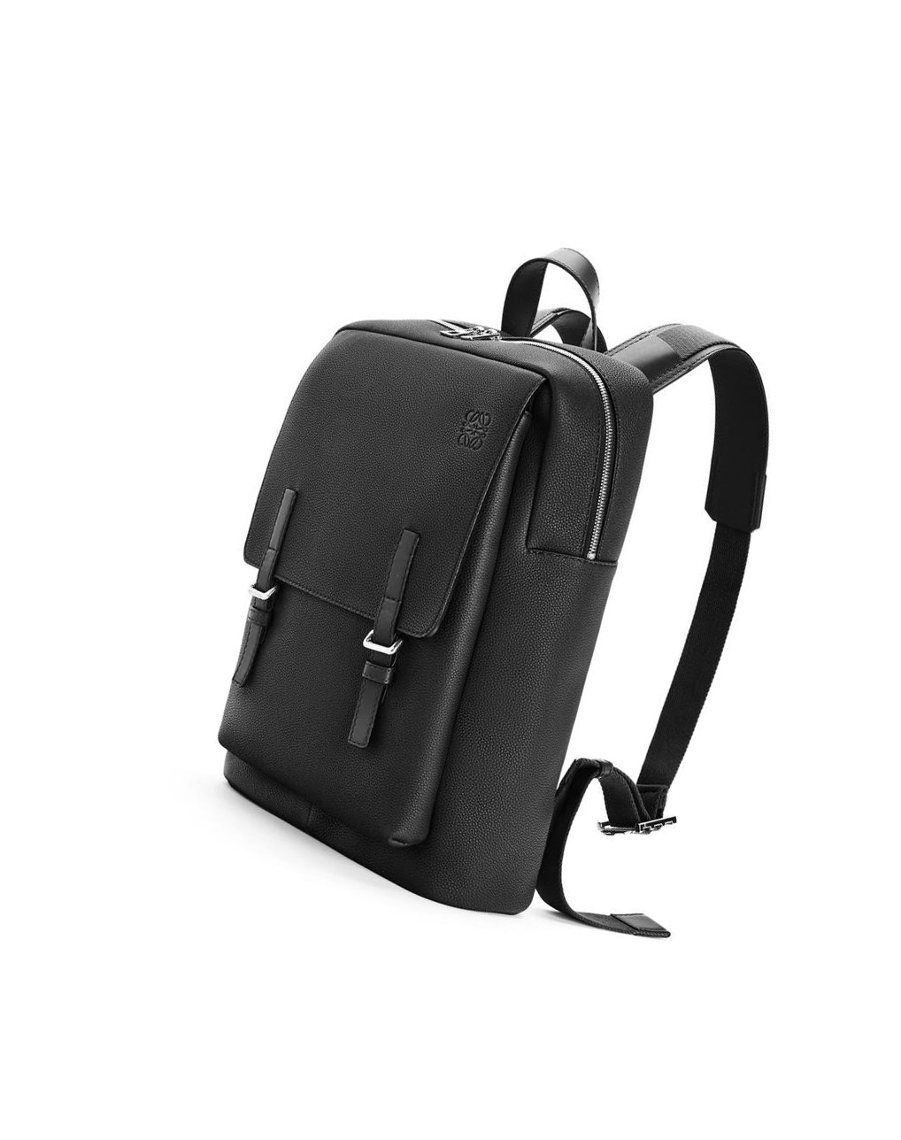 Loewe Military Backpack in soft grained calfskin Negros | YHFCK-4976