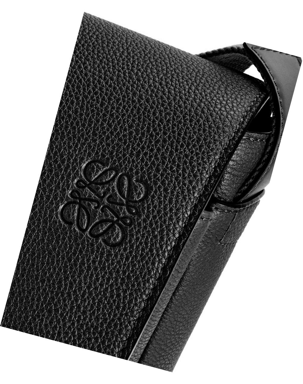 Loewe Military Messenger Bag in soft grained calfskin Negros | HCXIP-5237
