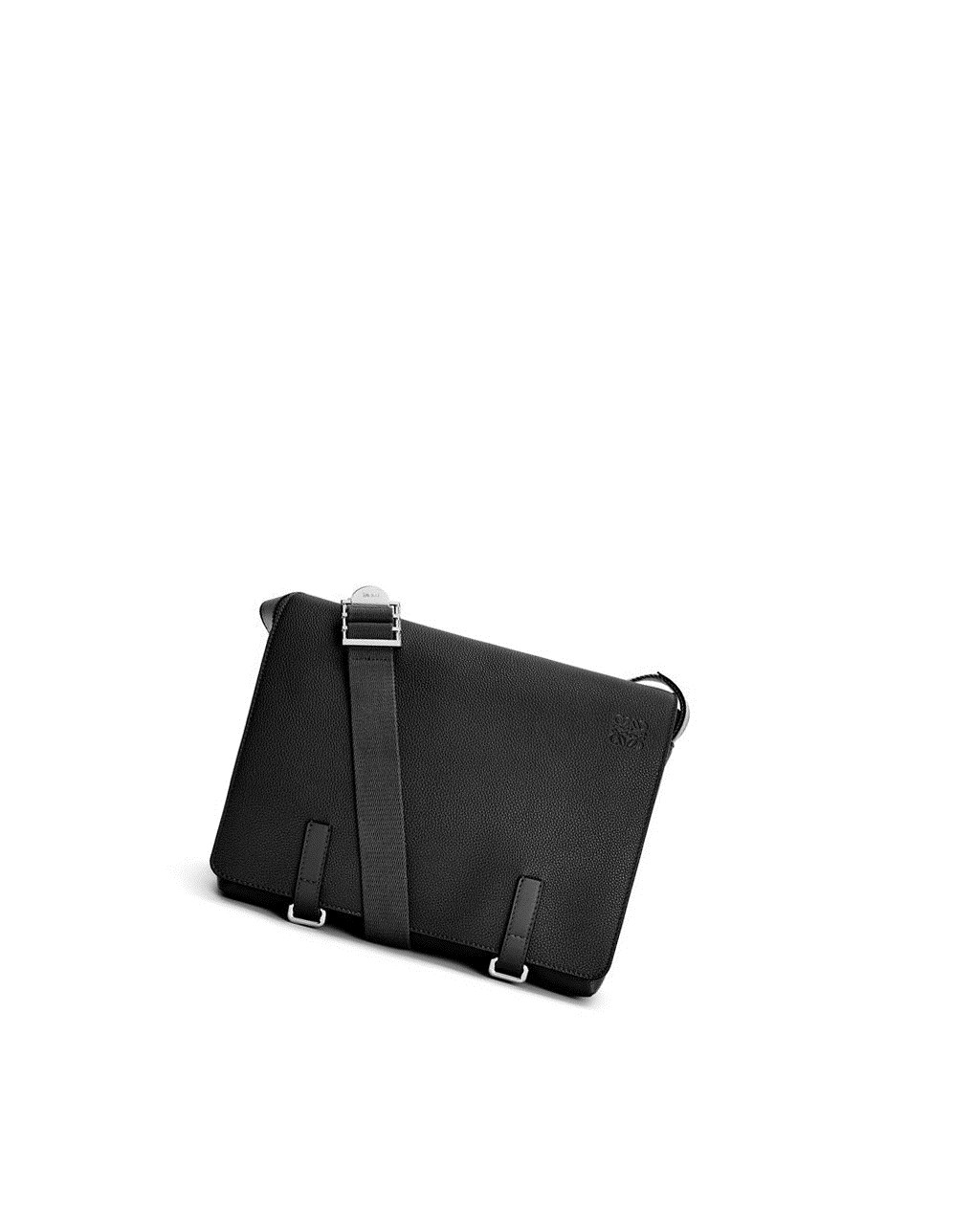 Loewe Military Messenger Bag in soft grained calfskin Negros | HCXIP-5237