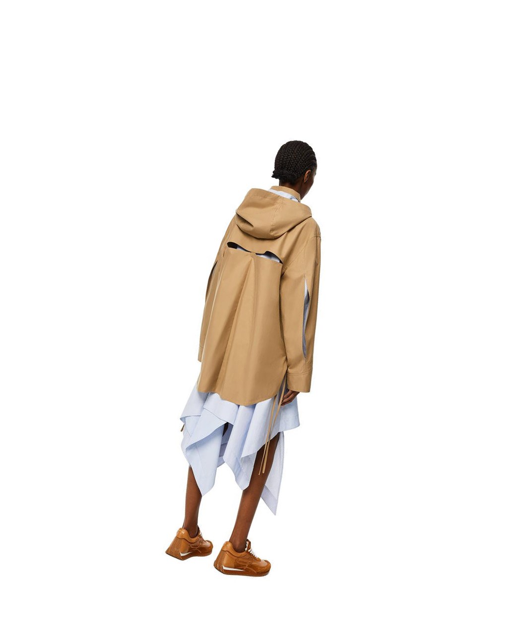 Loewe Military hooded parka in cotton Sweet Caramel | BTSEJ-9850