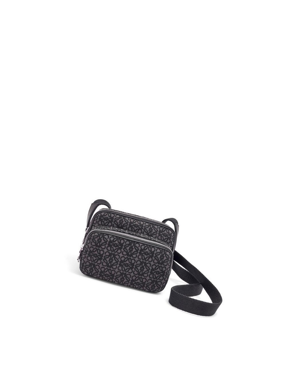 Loewe Mini Camera bag in Anagram jacquard and calfskin Negros | GXTVS-2689