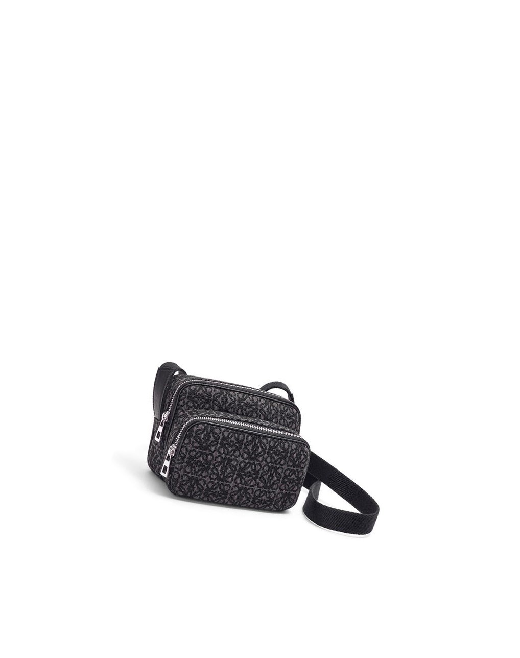 Loewe Mini Camera bag in Anagram jacquard and calfskin Negros | HDVWU-0392