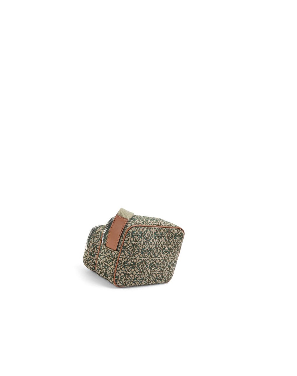 Loewe Mini Camera bag in Anagram jacquard and calfskin Kaki Verdes | TPCMA-2637