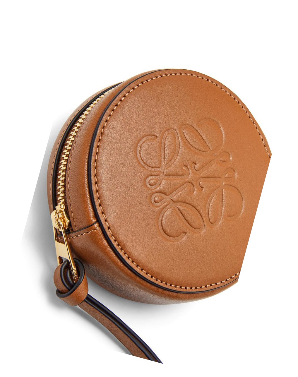 Loewe Mini Cookie pouch in soft calfskin Tan | IBFVD-1540