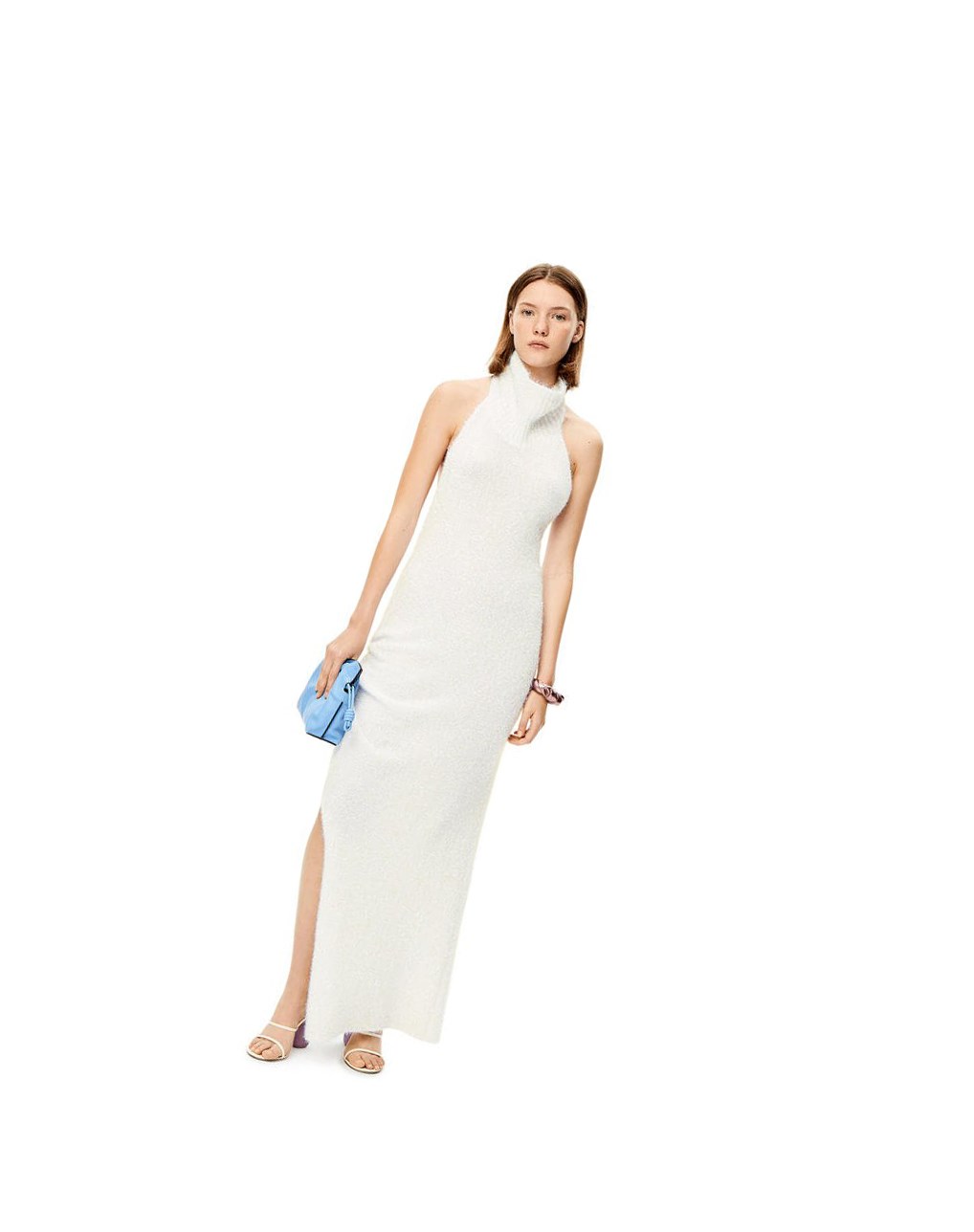 Loewe Mini Flamenco clutch in nappa calfskin Azules | CULBP-1593