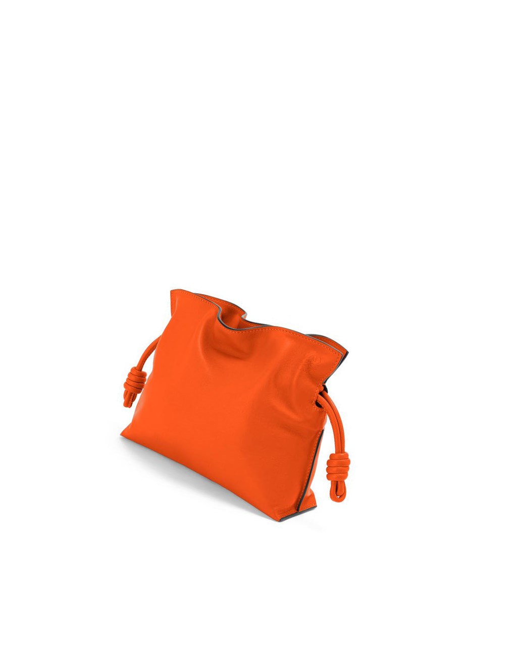 Loewe Mini Flamenco clutch in nappa calfskin with chain Naranjas | CVSDG-1342