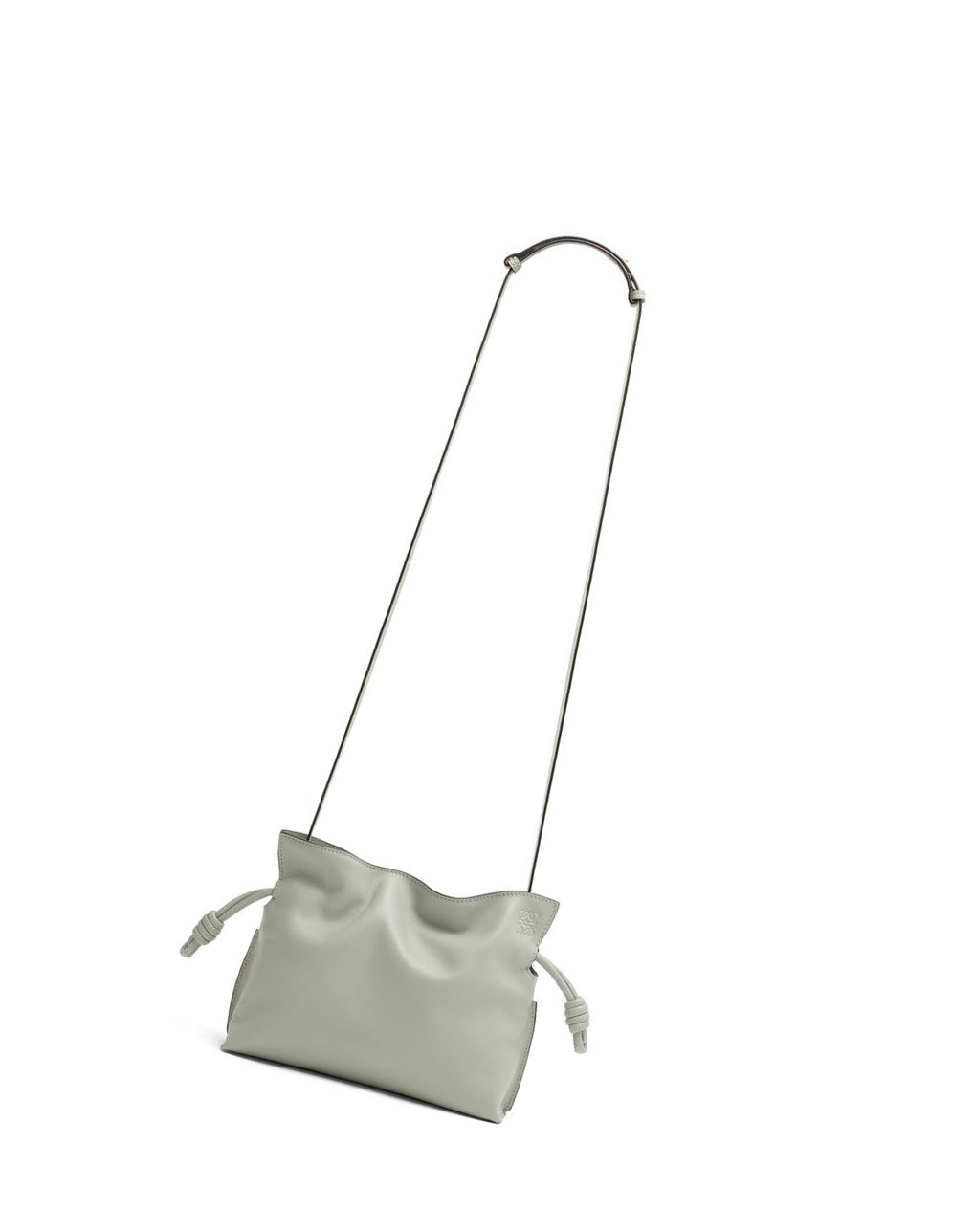 Loewe Mini Flamenco clutch in nappa calfskin Grises | GTLAP-9842