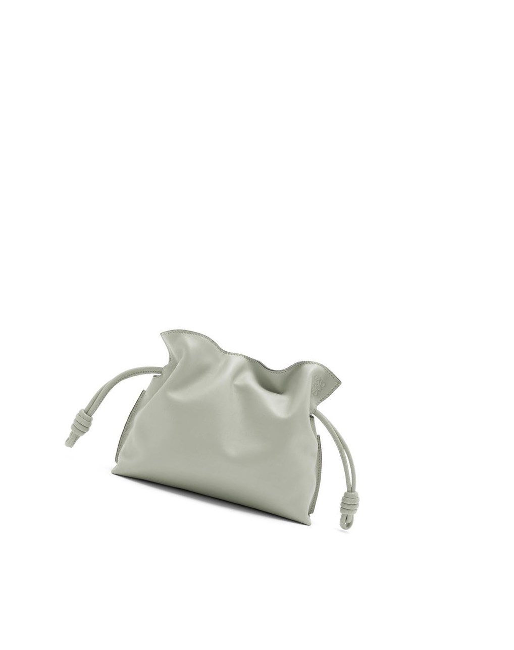 Loewe Mini Flamenco clutch in nappa calfskin Grises | GTLAP-9842