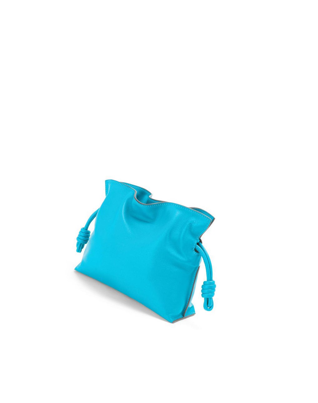 Loewe Mini Flamenco clutch in nappa calfskin Cyan | HKEWM-4820