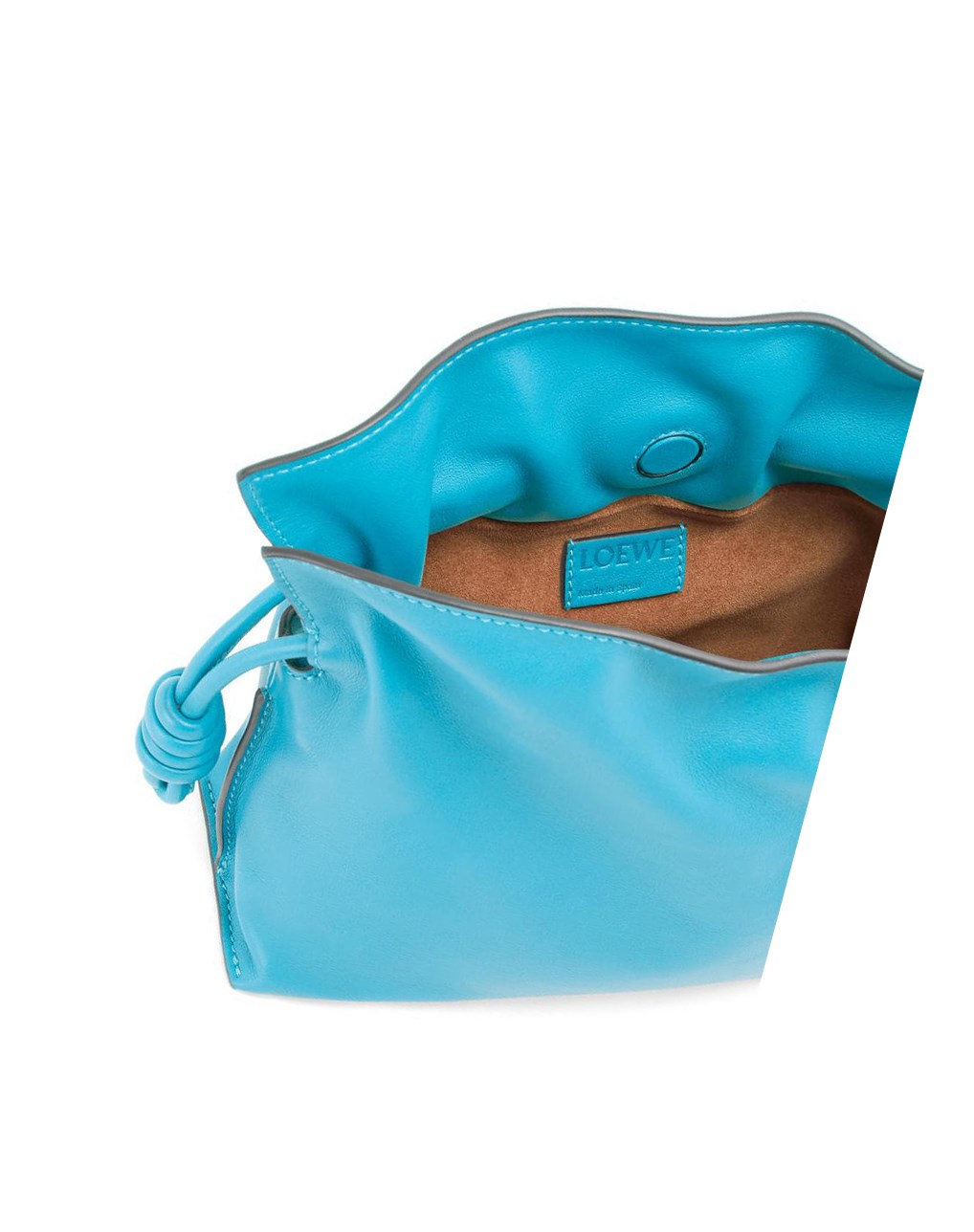 Loewe Mini Flamenco clutch in nappa calfskin Cyan | HKEWM-4820
