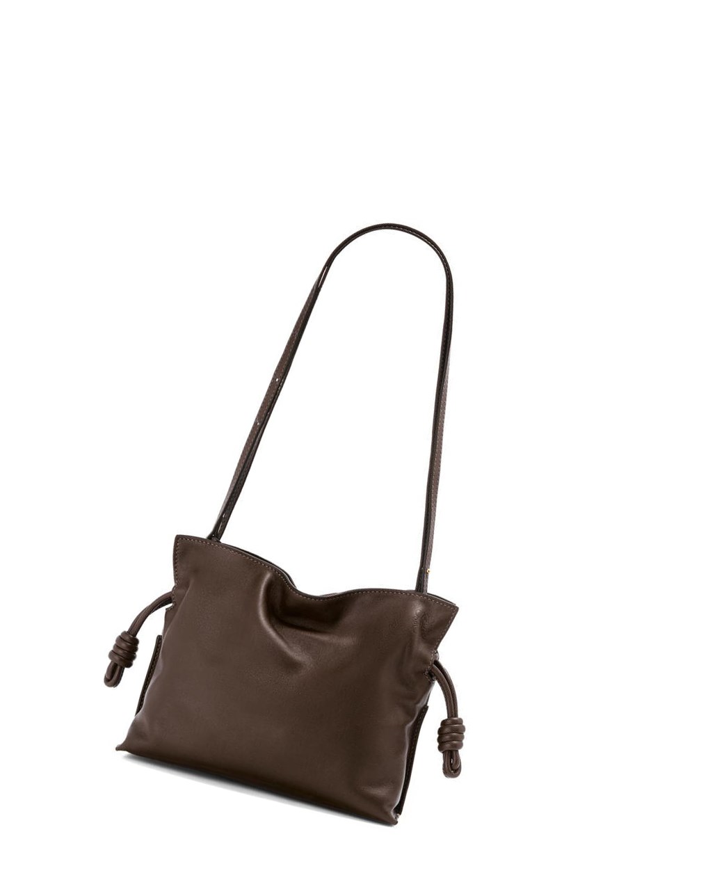 Loewe Mini Flamenco clutch in nappa calfskin Chocolate | LEKUM-2604