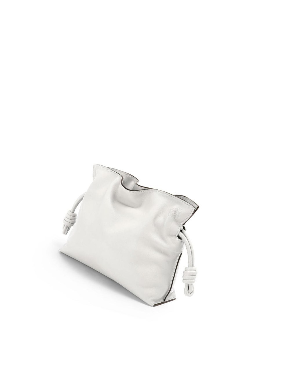 Loewe Mini Flamenco clutch in nappa calfskin Blancos | LXRAT-1259
