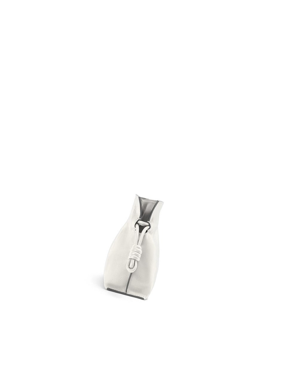 Loewe Mini Flamenco clutch in nappa calfskin Blancos | LXRAT-1259