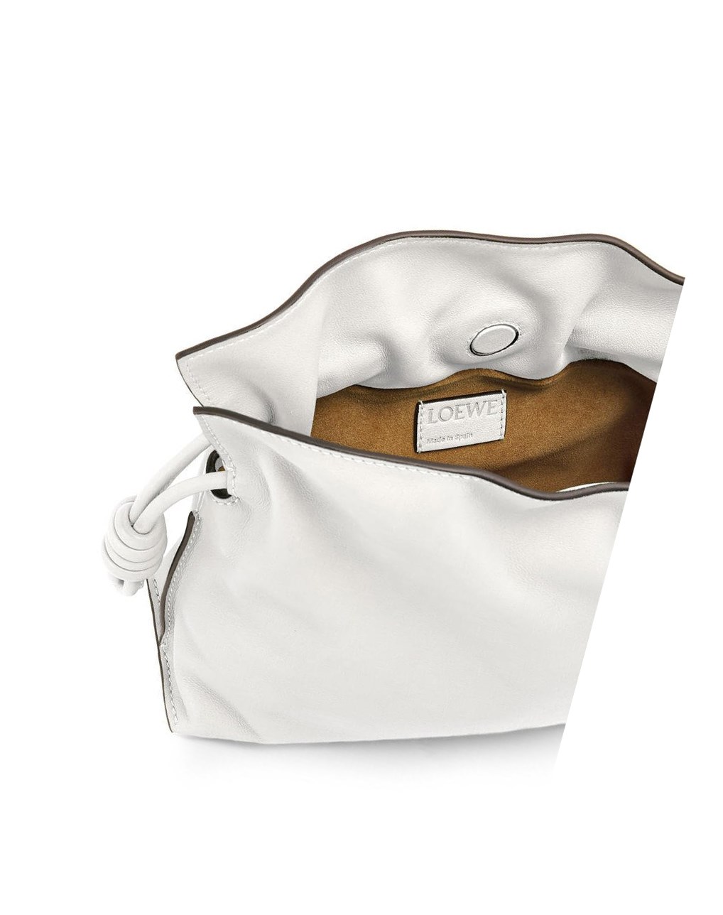 Loewe Mini Flamenco clutch in nappa calfskin Blancos | LXRAT-1259
