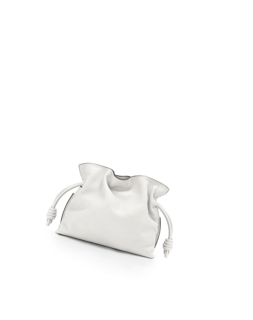 Loewe Mini Flamenco clutch in nappa calfskin Blancos | LXRAT-1259