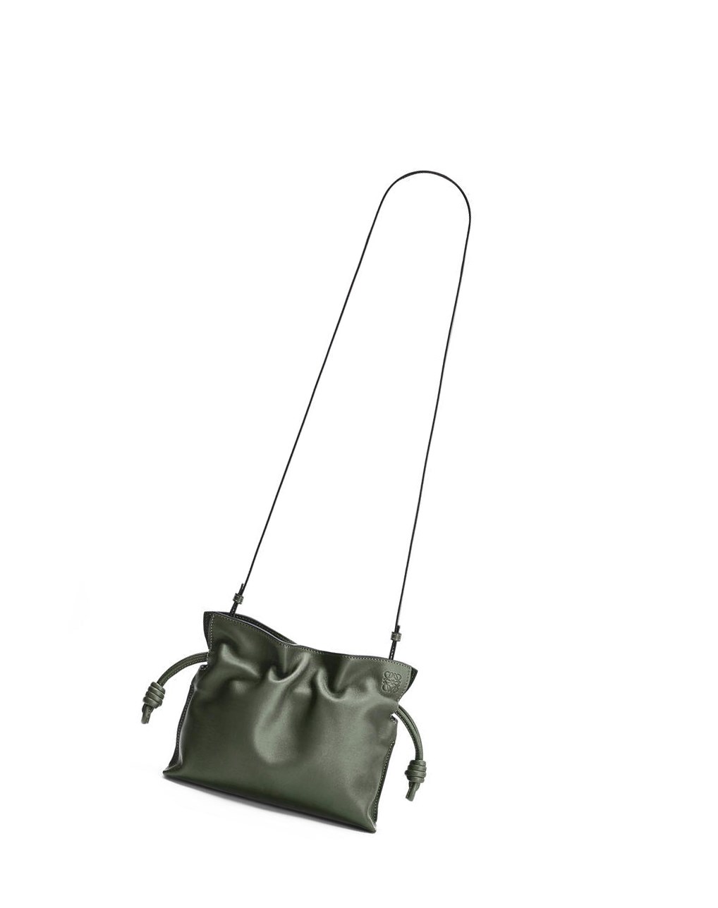 Loewe Mini Flamenco clutch in nappa calfskin Kaki | NATGJ-5304