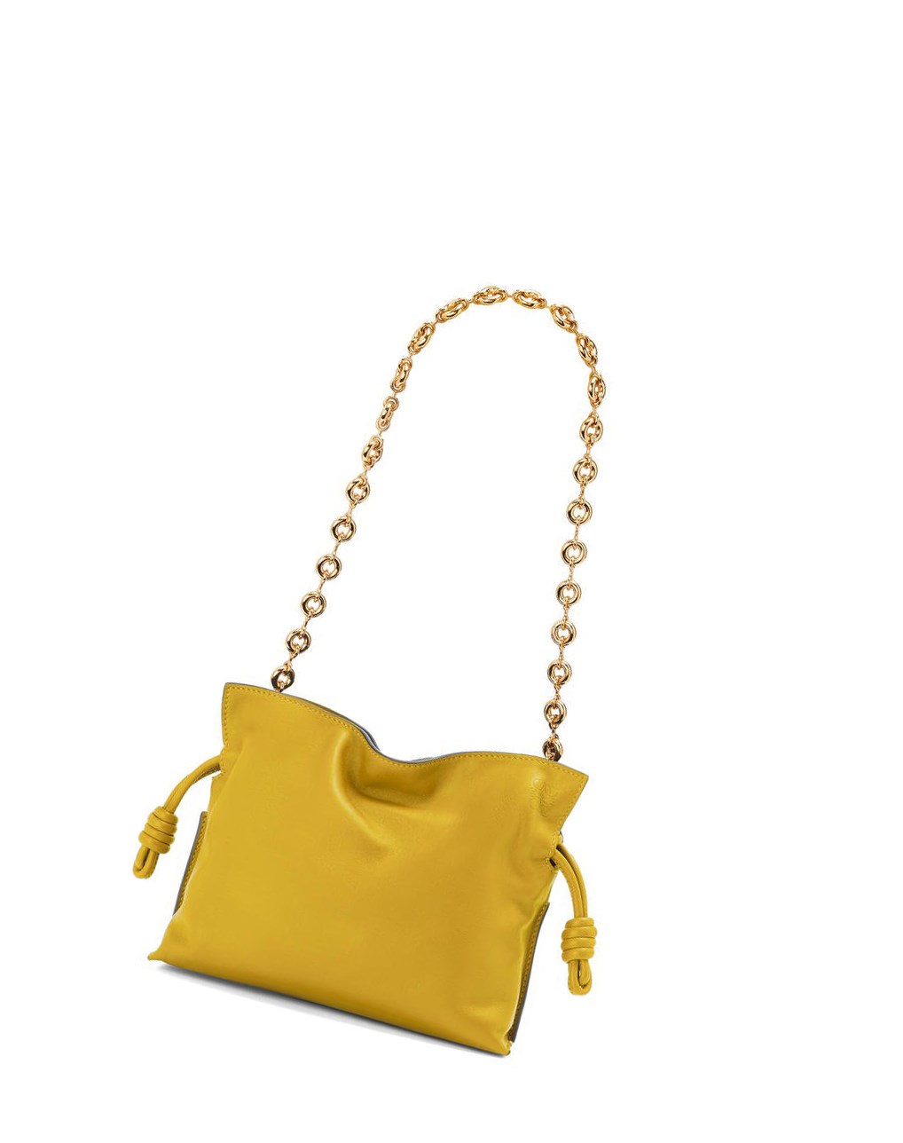 Loewe Mini Flamenco clutch in nappa calfskin Ochre | OJTYI-8360