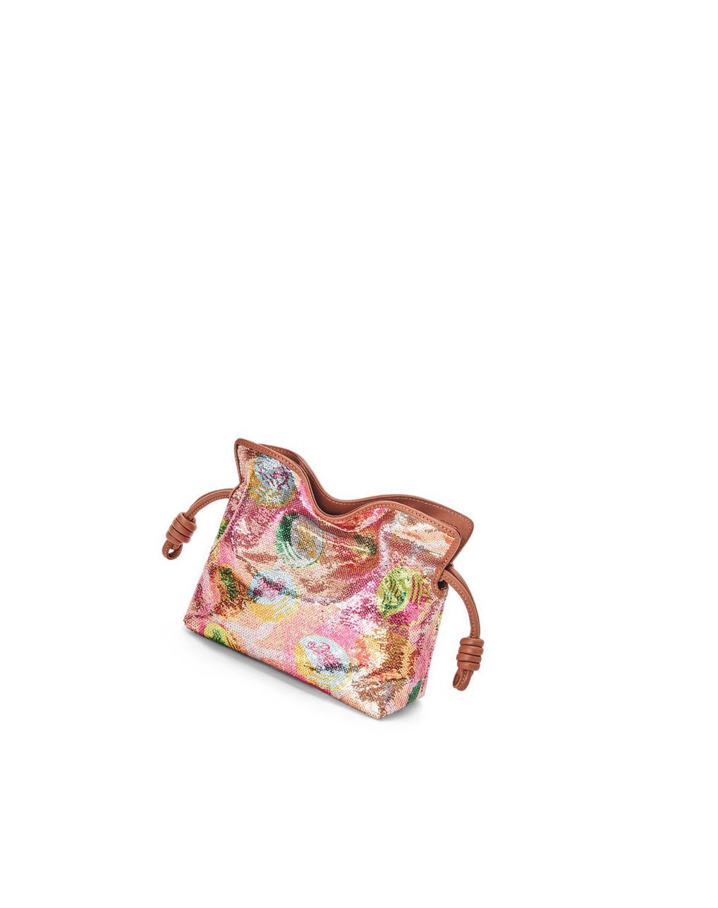 Loewe Mini Flamenco clutch in sequins and classic calfskin Multicolor | EUFNY-2481