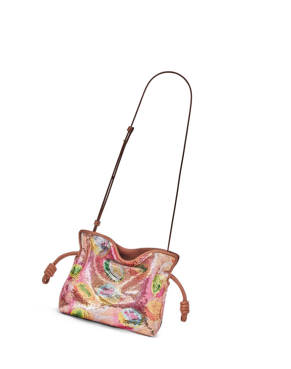 Loewe Mini Flamenco clutch in sequins and classic calfskin Multicolor | ZYNMB-5318