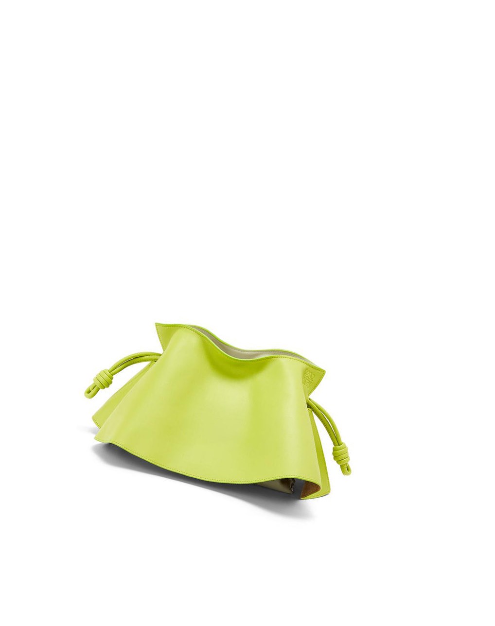 Loewe Mini Flamenco petal clutch in nappa calfskin Verdes | DNFYI-0891