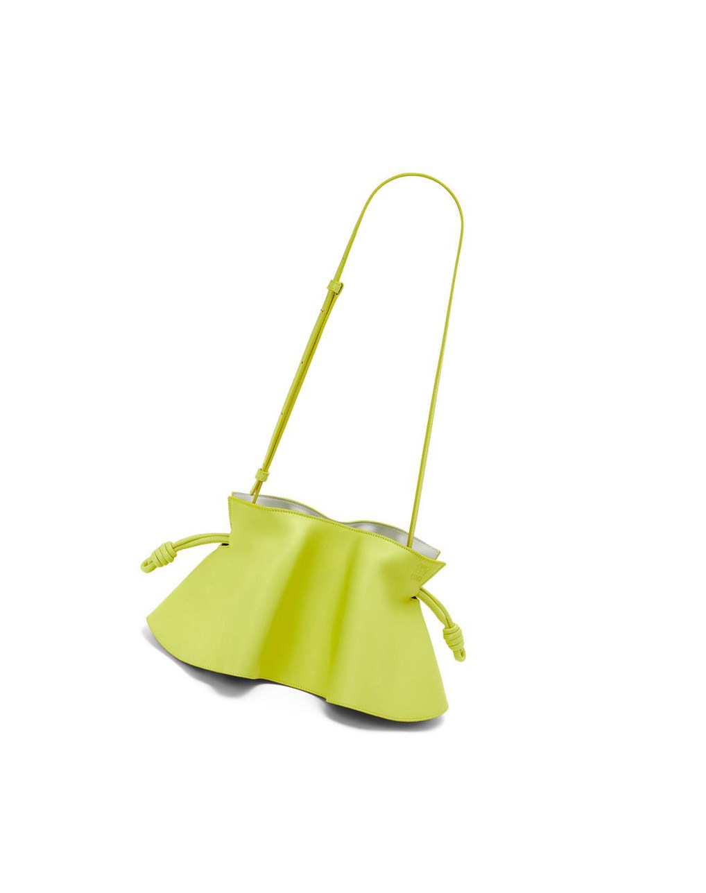 Loewe Mini Flamenco petal clutch in nappa calfskin Verdes | VGKFX-2813