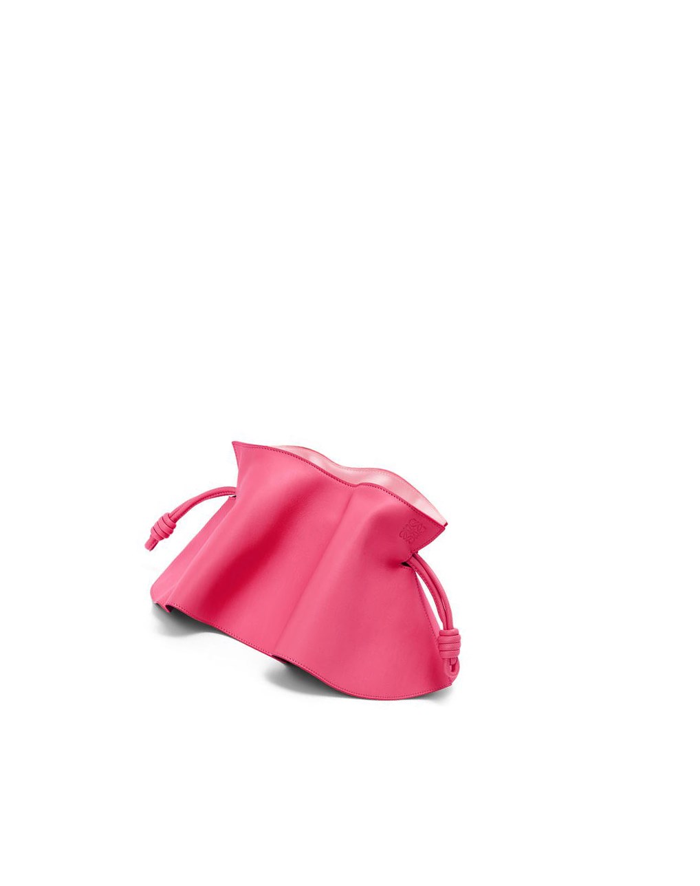 Loewe Mini Flamenco petal clutch in nappa calfskin Fucsia | VYIAQ-3208