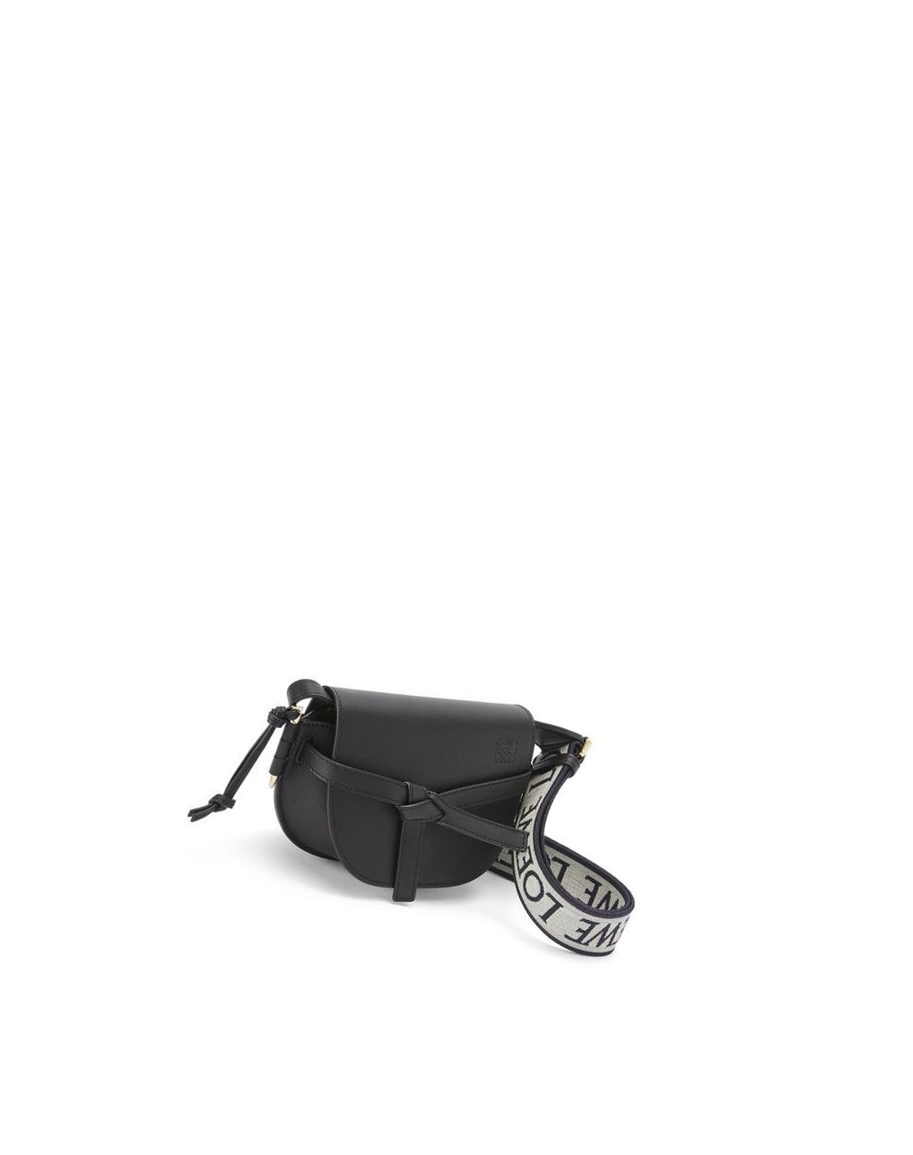 Loewe Mini Gate Dual bag in soft calfskin and jacquard Negros | IAWUS-2570
